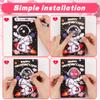 28 Pack Valentines Day Gifts for Kids Classroom, Galaxy Slime Valentines Cards for Kids School, Valentines Day Slime Toys Classroom Valentines Exchange Cards Valentine Party Favors for Boys Girls view 3