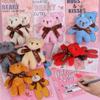 28 Pack Kids Valentines Cards with Bear Plush Toys Keychains Valentines Day Gifts for Kids Classroom School Valentines for Kid Class Gift Exchange Classroom Prizes Valentine Party Favors for Boy Girl view 4