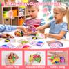 24 Pack Kids Valentines Day Cards with Mini Pop Fidget Keychain Valentines Day Gifts for Kids Classroom School, Valentines for Kid Class Valentines Exchange Cards Party Favors Classroom Exchange Gift view 4