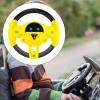 blloocod Simulation Driving Steering Wheel Toy with Sound Effects 360 Rotation Suction Cup for Ages 2 3 4 Years Kids Yellow view 4