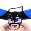 AiCc stylists Latex Mask Halloween Rubber Headband with Two Inflatable Cow Horns Cosplay (XXL) view 3