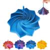 3D Printed Expanded Sensory Fidget Star, 3D Printed Hexagonal Decompression Sensory Rotating Spiral with Handle, for Relieving Stress, Irritability and Relaxation (Blue, Medium) view 1