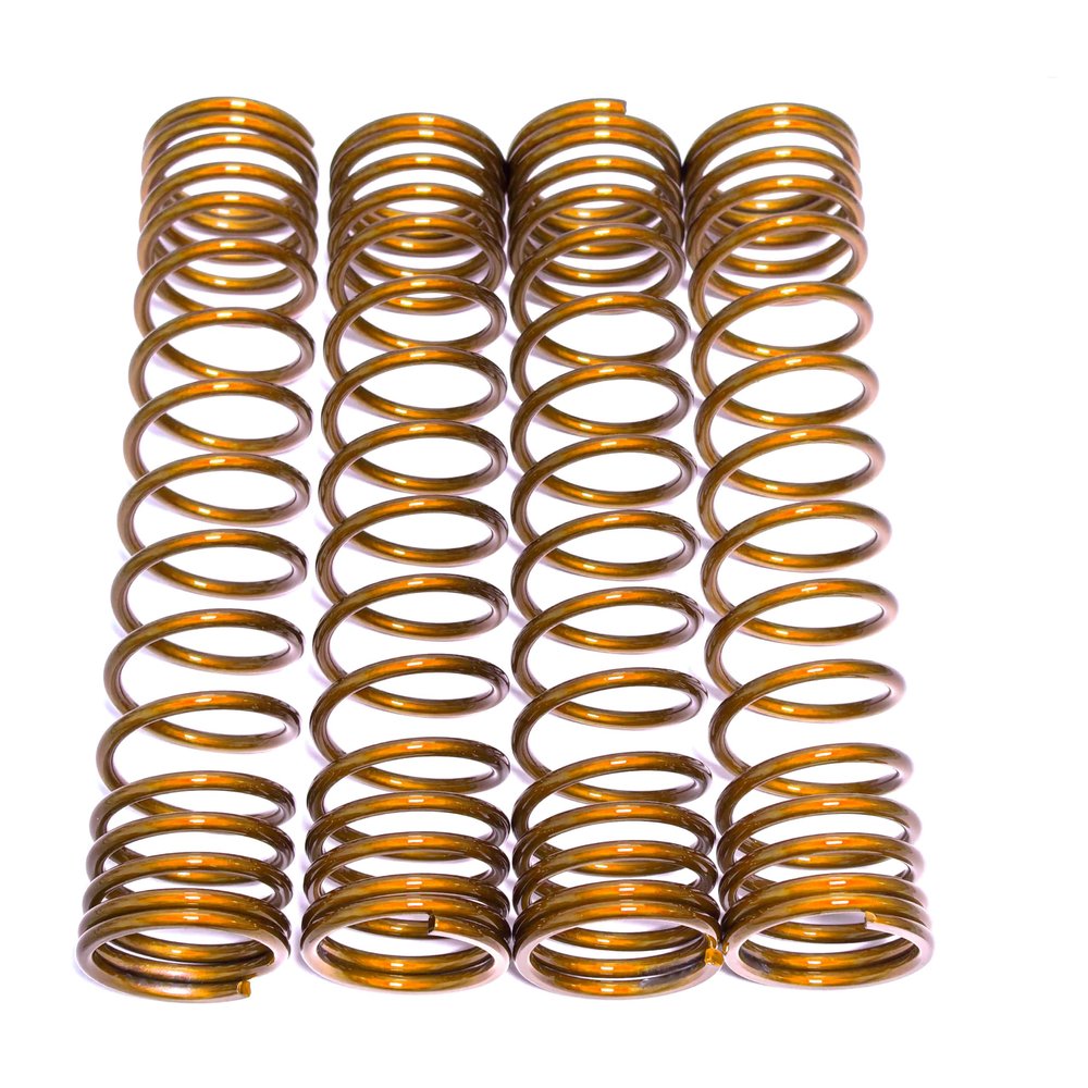 KEBEILEE CNC Upgrade Racing Stronger Shock Springs Wire Dia 3.2mm for Traxxas X-MAXX 1/5 8S, 4pcs (Gold)