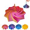 3D Printed Expanded Sensory Fidget Star, 3D Printed Hexagonal Decompression Sensory Rotating Spiral with Handle, for Relieving Stress, Irritability and Relaxation (Purple Gold, Small) view 1