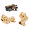 Dam Skerisi Brass Rear Axle Portal Housing Cover Set, RC Car Upgrade Parts, Heavy Brass Outer Portal Drive Housing Set for Gen8 II 110/, Accuracy Simulation with Gear Cover view 4