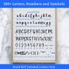 Black Letterboard Letters, Board NOT Included, Cursive Script Letterset for Felt Boards, 380+Pieces, Lowercase Script Letters, Pre-Cut view 4