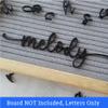 Black Cursive Letter Set for Felt Letterboards, 150+ Lowercase Script Letters, Pre-Cut, Board NOT Included view 2