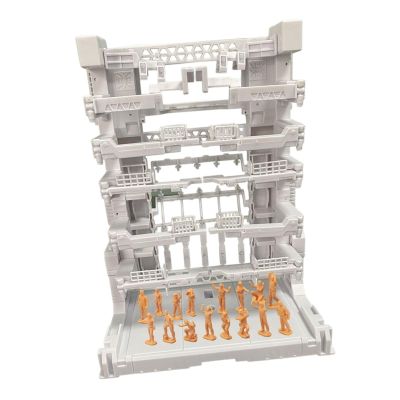 17 Pieces Model Display Stand Action Figure Display Stand Interlocking Display Base Transforming Robot Display Base PP Material Suitable for Collectib, White, 16.5x11.5x21.5cm
