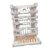 17 Pieces Model Display Stand Action Figure Display Stand Interlocking Display Base Transforming Robot Display Base PP Material Suitable for Collectib, White, 16.5x11.5x21.5cm view 1