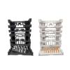 17 Pieces Model Display Stand Action Figure Display Stand Interlocking Display Base Transforming Robot Display Base PP Material Suitable for Collectib, White, 16.5x11.5x21.5cm view 2