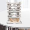 17 Pieces Model Display Stand Action Figure Display Stand Interlocking Display Base Transforming Robot Display Base PP Material Suitable for Collectib, White, 16.5x11.5x21.5cm view 3