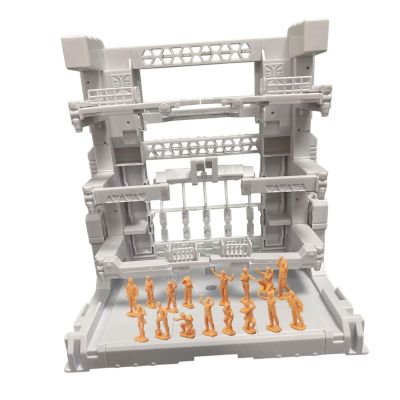 17 Pieces Model Display Stand Action Figure Display Stand Interlocking Display Base Transforming Robot Display Base PP Material Suitable for Collectib, White, 16.5x11.5x16.5cm