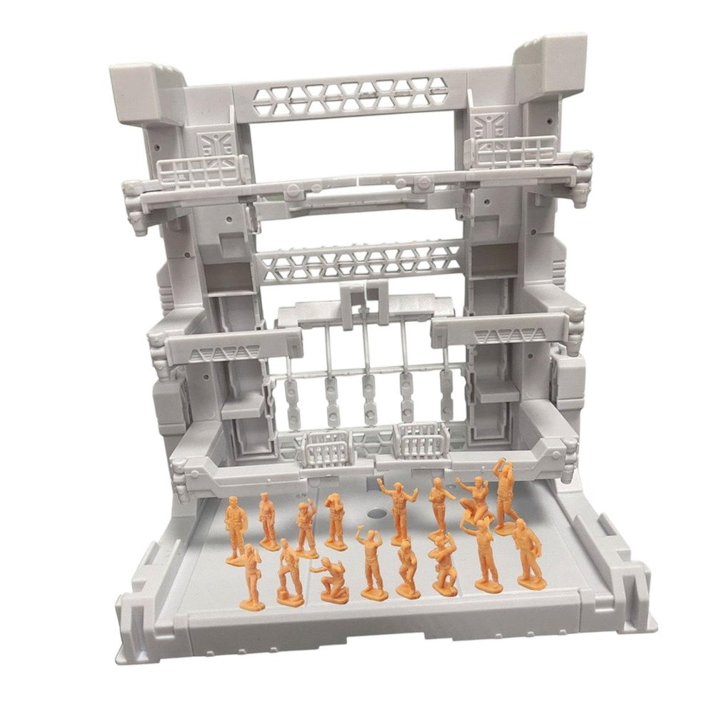 17 Pieces Model Display Stand Action Figure Display Stand Interlocking Display Base Transforming Robot Display Base PP Material Suitable for Collectib, White, 16.5x11.5x16.5cm