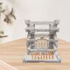 17 Pieces Model Display Stand Action Figure Display Stand Interlocking Display Base Transforming Robot Display Base PP Material Suitable for Collectib, White, 16.5x11.5x16.5cm view 4
