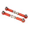 Acouto : Aluminum Link Rod RC Car 2PCS RC Link Rod Servo Pull Linkage Arm Aluminium Alloy 14210 14209 16208 16209 1/14 Linkages (Red) view 1