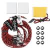 8Pcs RC LED Flash Kit, Night LED Lights for RC Airplane Aircraft, Simulation Flash with 8 LED Lights and Control Board, to Install for Electric Airplanes and Helicopters view 3