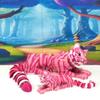 2pcs 3D Printed Tiger, Articulated Animal Creature Tiger Toys, Mother & Child Fidget Animal Pet for Home Office Executive Desk Decor, 3D Printed in USA AT001-MC-PINK view 2