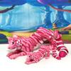 2pcs 3D Printed Tiger, Articulated Animal Creature Tiger Toys, Mother & Child Fidget Animal Pet for Home Office Executive Desk Decor, 3D Printed in USA AT001-MC-PINK view 3