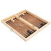 3 in 1 Multi Functional Folding Wooden Chess Checkers Board Game Set, Portable Draughts Set with 32 Chess Work of(Art) and 30 Checkers, Compact Travel Chessboard for Adults, view 3