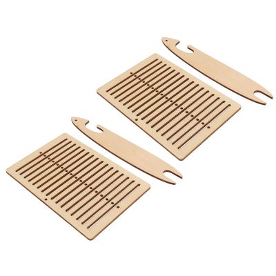 2 Sets Weaving Kit, Poplar Wood DIY Weaving with Weaving Stick, Educational Craft Kit for and Beginners, to Assemble and Use for Tapestries and Scarves