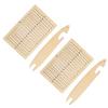 2 Sets Weaving Kit, Poplar Wood DIY Weaving with Weaving Stick, Educational Craft Kit for and Beginners, to Assemble and Use for Tapestries and Scarves view 2
