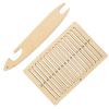 2 Sets Weaving Kit, Poplar Wood DIY Weaving with Weaving Stick, Educational Craft Kit for and Beginners, to Assemble and Use for Tapestries and Scarves view 4