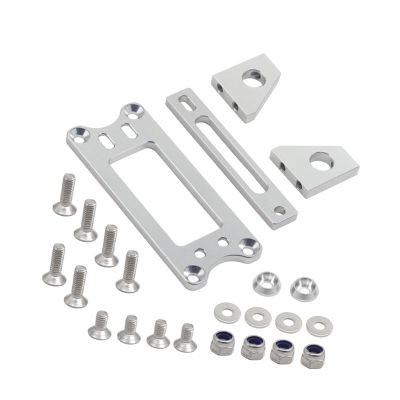 Aluminum Alloy Servo Mounting Bracket Heavy Duty Adjustable Width 1.59-1.74inch for RC Cars Boats Robotics