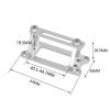 Aluminum Alloy Servo Mounting Bracket Heavy Duty Adjustable Width 1.59-1.74inch for RC Cars Boats Robotics view 4