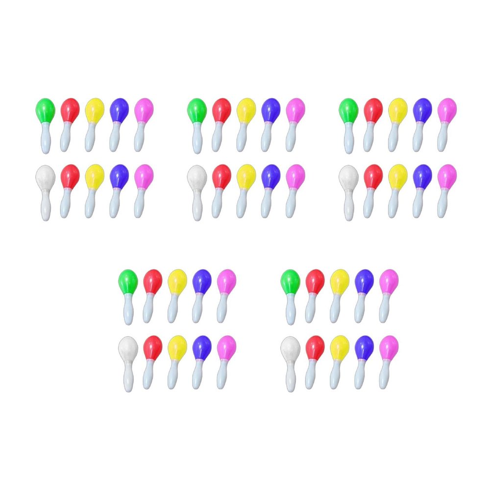 10Pcs/Pack Glowing Sand Hammer Toy Hand LED Maracas Flashing Light Lamp Birthday Party Random Color Maracas
