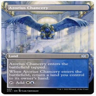Magic - Azorius Chancery (400) Borderless Foil Uncommon - Double Masters 2022
