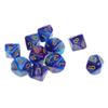 10pcs D10 Polyhedral Dice 10 Sided Double-Color Blue Purple for Dungeons and Dragons DND MTG RPG Tabletop Games view 1