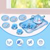 Fairy Toona Princess Tea Party Set for Little Girls Ages 3-6, 15-Piece Pretend Play Kitchen Toys with Teapot, Cups, Plates & Storage Case, Princess Gift Set view 4