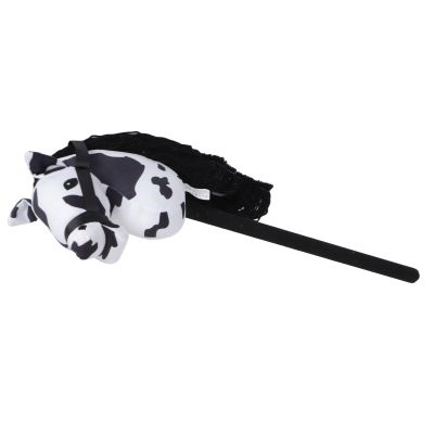 ciciglow Hobby Horse, 70cm, Toy on a Stick with Real Galloping and Neighing Sounds, Stick Animal for Toddlers (White)