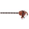 ciciglow Hobby Horse, 70cm, Toy on a Stick with Real Galloping and Neighing Sounds, Stick Animal for Toddlers (Dark Brown) view 1