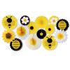 14pcs Sunflowers Bees Paper Fan Decors Kids Craft Activity Set for Family Celebration Gatherings User Friendly Party Supplies view 1