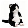 Karoeiwa Realistic Black Cat Plush 8.5 inch Small Size Cute Kitten Kitty Stuffed Animal Ultra Soft Plushies Toys Kawaii Gifts for Kids Adults view 1