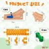 Bunu1492 Wooden Train Track Accessories Set, 20 pcs Train Track Connector, Compatible with All Major Brands Wood Train Tracks, Birthday Gift for Boys Girls, Train Toys Expansion Pack for Kids Ages 3+ view 2