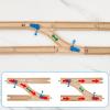 Bunu1492 Wooden Train Track Accessories Set, 20 pcs Train Track Connector, Compatible with All Major Brands Wood Train Tracks, Birthday Gift for Boys Girls, Train Toys Expansion Pack for Kids Ages 3+ view 3
