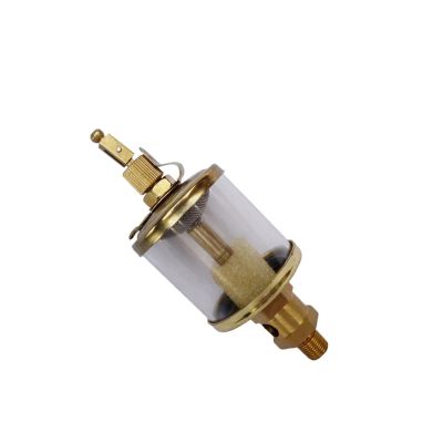 RXDNOZNNK M14x1.5 Metric Male Thread Copper Plating Oil Cup Sight Gravity Drip Feed Oiler 100ML
