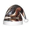 ZGHQHCDRH Cowboy Black Hat Western Boots Print Christmas Hat For Kids Perfect For Family Photos, Xmas Party Decorations view 1