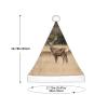 ZGHQHCDRH Free Whitetail Deer Print Christmas Hat For Kids Perfect For Family Photos, Xmas Party Decorations view 3