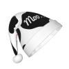 ZGHQHCDRH Black White Milk Cow Print Christmas Hat For Kids Perfect For Family Photos, Xmas Party Decorations view 2