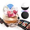 2.7" Custom Crystal Ball Video Player,Memory Sphere Ornament, Memory Orb Custom Video Sphere, Personalized Uploadable Videos & Photos, USB Rechargeable Crystal Ball Video Player for Gifts(Black) view 1