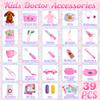 Girl Toys Doctor Kit for Toddlers 3-5 with Plush Dog, 39 PCS Kids Vet Play Set with Heartbeat Sound Stethoscope & Dress Up Toddler Doctor Costume & Hat, Pretend Play Pet Vet Toy for Girls Gifts view 2