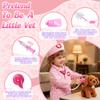 Girl Toys Doctor Kit for Toddlers 3-5 with Plush Dog, 39 PCS Kids Vet Play Set with Heartbeat Sound Stethoscope & Dress Up Toddler Doctor Costume & Hat, Pretend Play Pet Vet Toy for Girls Gifts view 4