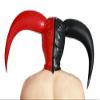 AiCc stylists Latex Hood Halloween Jestered Mask Inflatable Double Angle Cosplay (S) view 3