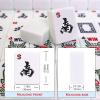 American Mahjong Game Set, Portable Carrying Bag,166 Premium White Tiles,Western Mahjong Tiles Set,Complete Ma Jong Set (Melamine-TableMat) view 3