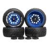 1/10 RC Short Course Truck Set Multi-Purpose Super Wear-Resistant Rubber Tires 12/14/17mm Removable Hex for All Brands 1/10 RC Off-Road Vehicle OEM Parts & DIY More RC cars / 4PCS (T130 Blue) view 1
