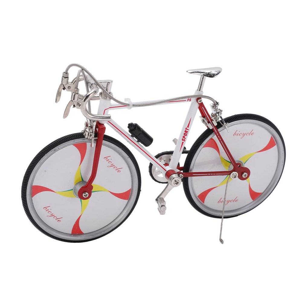 ChuyTrading Model Ornament, DIY Model Ornament, Simulation Alloy with Vivid Details, Compact Finger Bikes for Desktop Decoration, Home and Car Decor