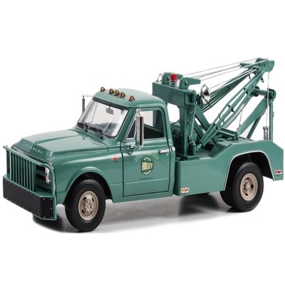 1967 C 30 Dually Wrecker Tow Truck Speed Shop Green 1/18 Diecast Model Car by Greenlight 13682